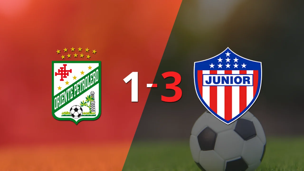 Doblete de Omar Albornoz guió el triunfo de Junior sobre Oriente Petrolero