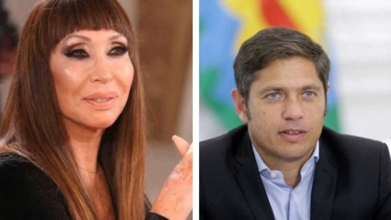 Moria Casán. Axel Kicillof