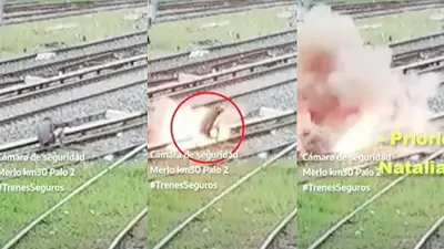 Merlo: roba cables en vías del Tren Sarmiento casi muere electrocutado Merlo: roba cables en vías del Tren Sarmiento casi muere electrocutado