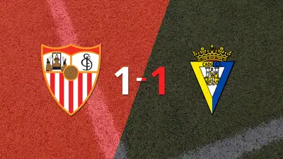 Sevilla y Cádiz empataron 1 a 1 Sevilla y Cádiz empataron 1 a 1