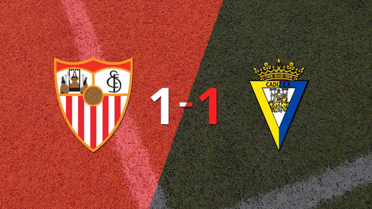 Sevilla y Cádiz empataron 1 a 1