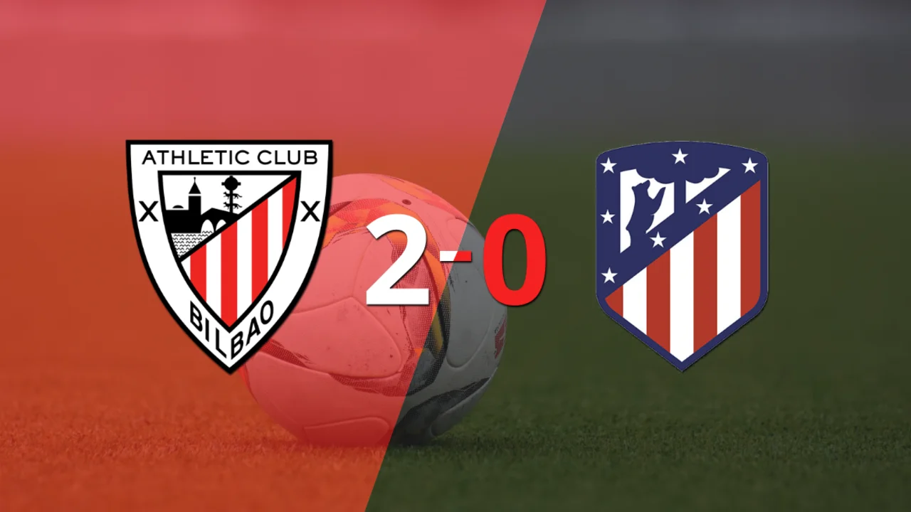 Athletic Bilbao le ganó con claridad a Atlético de Madrid por 2 a 0
