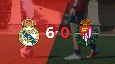 Karim Benzema marcó un hat-trick en la goleada 6-0 de Real Madrid frente a Valladolid Karim Benzema marcó un hat-trick en la goleada 6-0 de Real Madrid frente a Valladolid