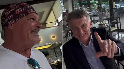 Alfa de Gran Hermano y Mauricio Macri Alfa de Gran Hermano y Mauricio Macri
