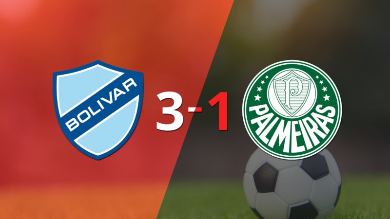 Bolívar logró una victoria sólida ante Palmeiras por 3 a 1