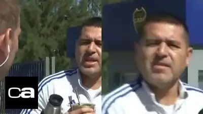 Riquelme enojado con TyC Sports Riquelme enojado con TyC Sports