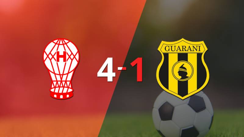 Goleada de Huracán 4 a 1 sobre Guaraní