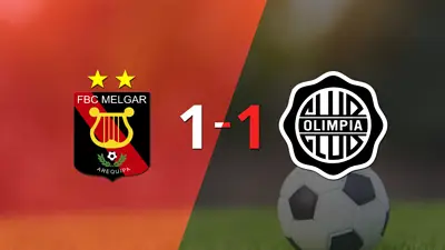 Empate a uno entre Melgar y Olimpia Empate a uno entre Melgar y Olimpia