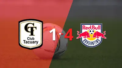 Paliza de RB Bragantino en su visita a Tacuary Paliza de RB Bragantino en su visita a Tacuary