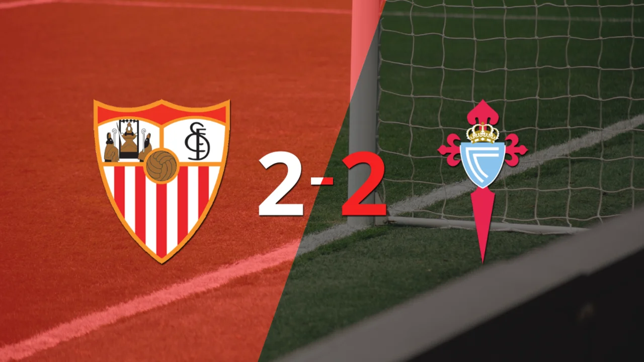 Empate a 2 entre Sevilla y Celta