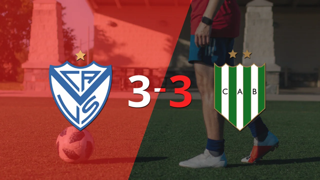 Vélez empató con Banfield y Lucas Janson anotó dos goles