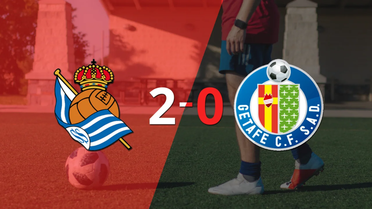 Sólido triunfo de Real Sociedad por 2-0 frente a Getafe