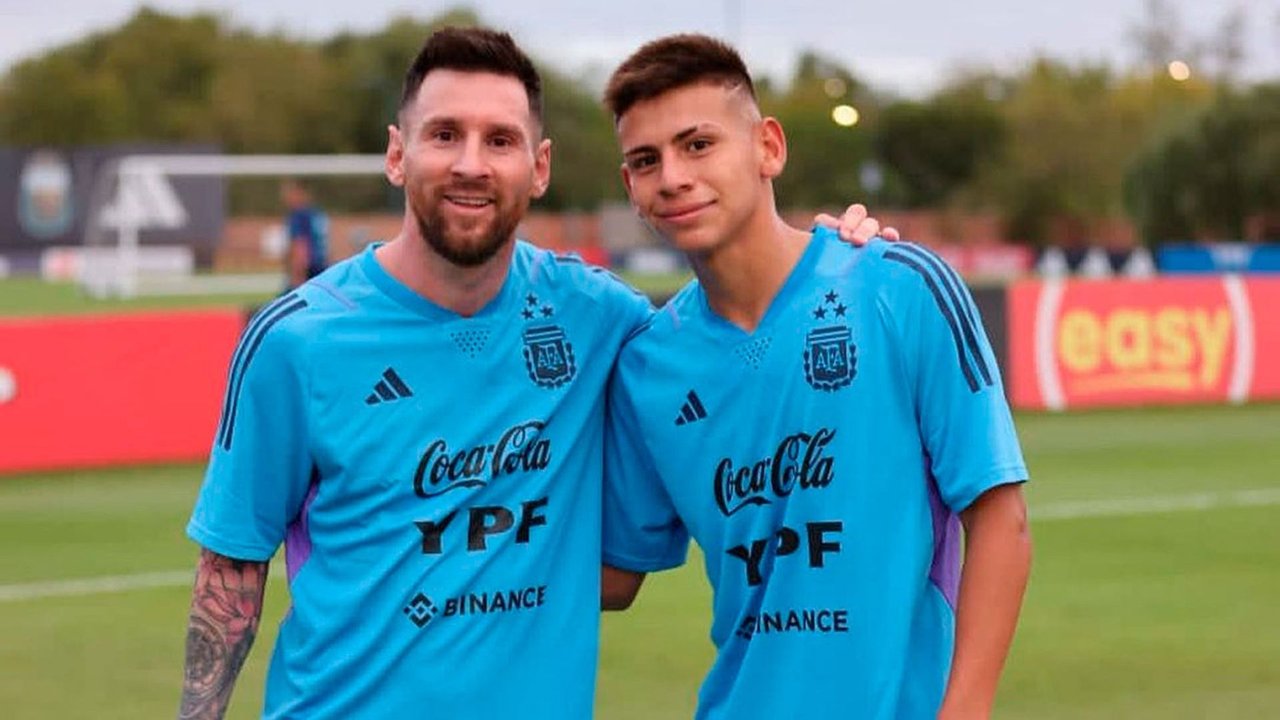 Diablito Echeverri, Lionel Messi, Selección Argentina, River, fútbol, deportes