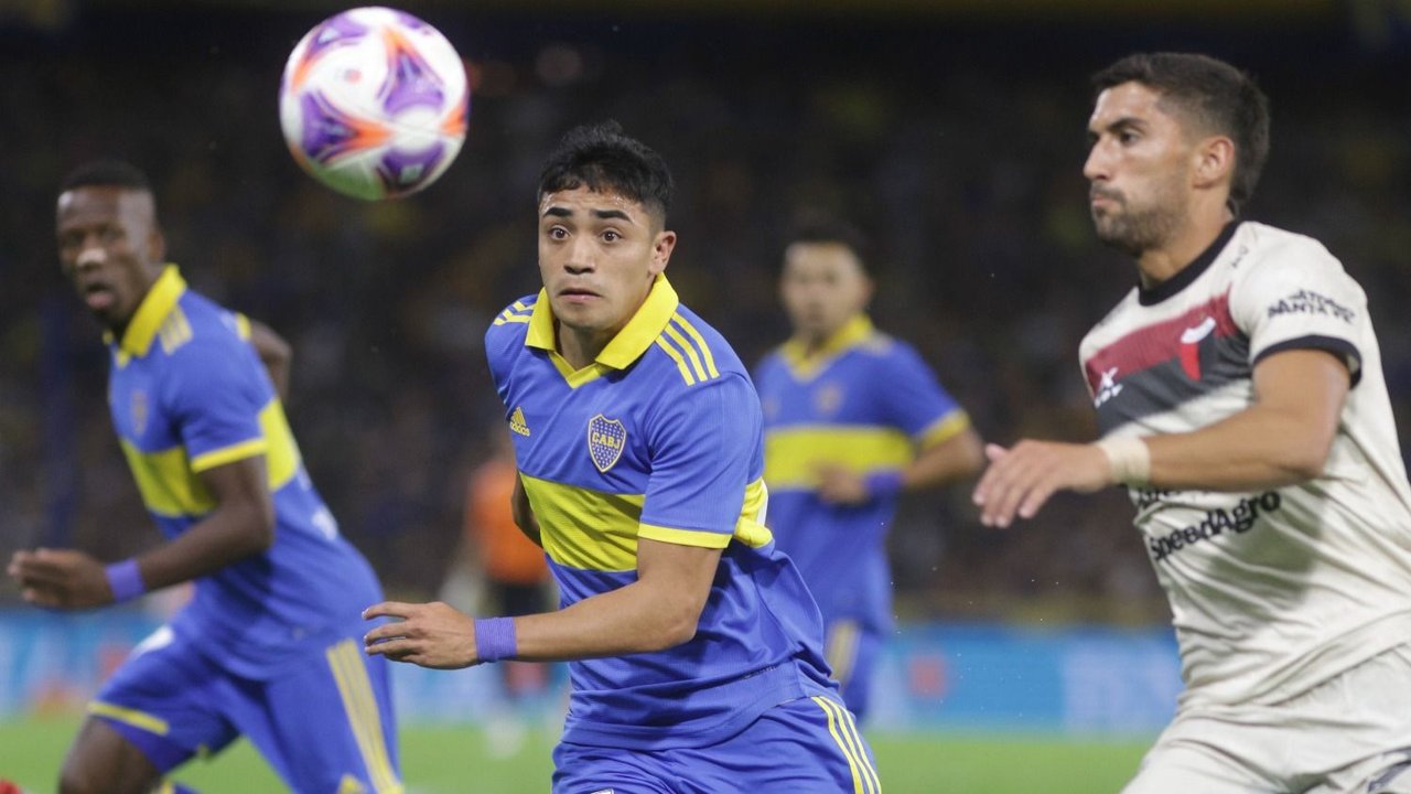 Langoni jugando en Boca