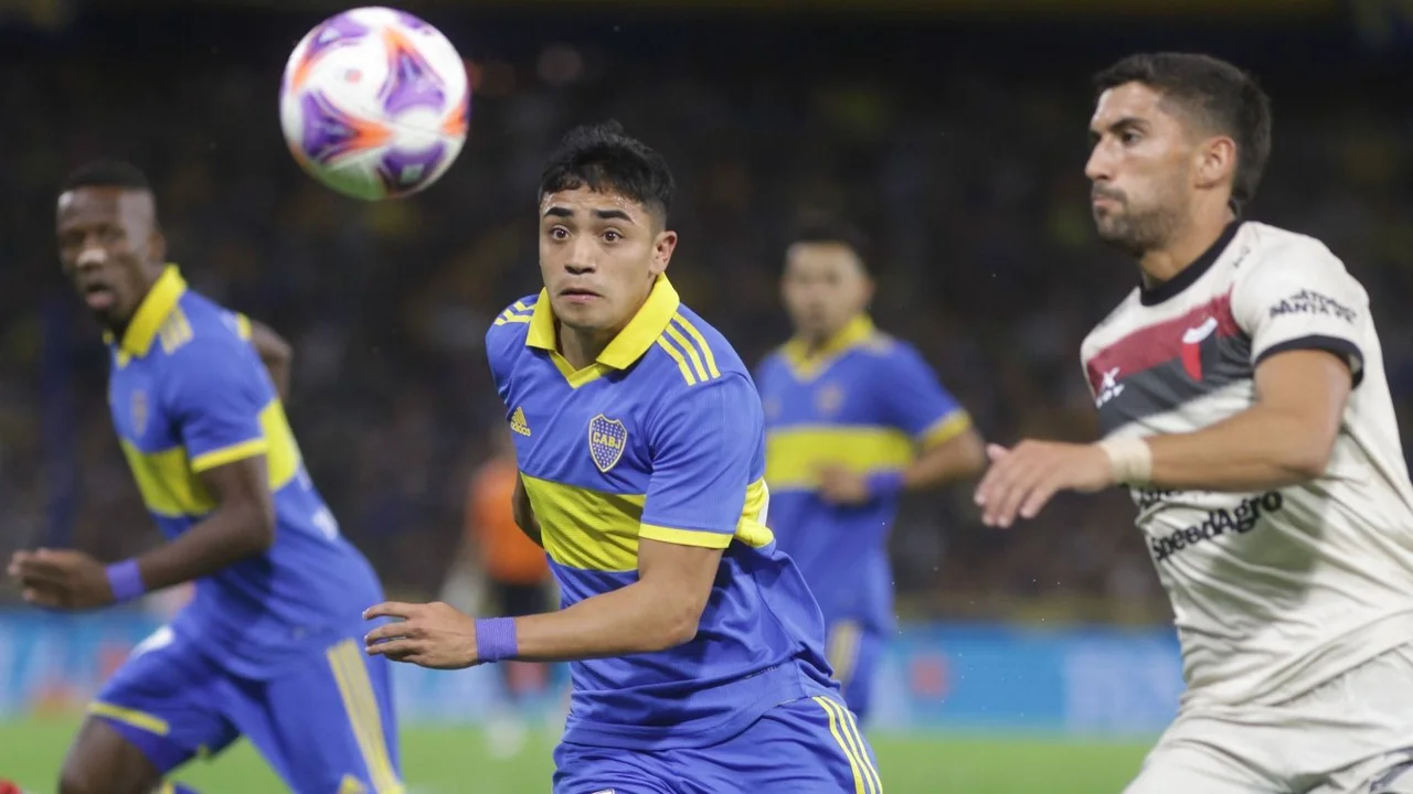 Langoni jugando en Boca