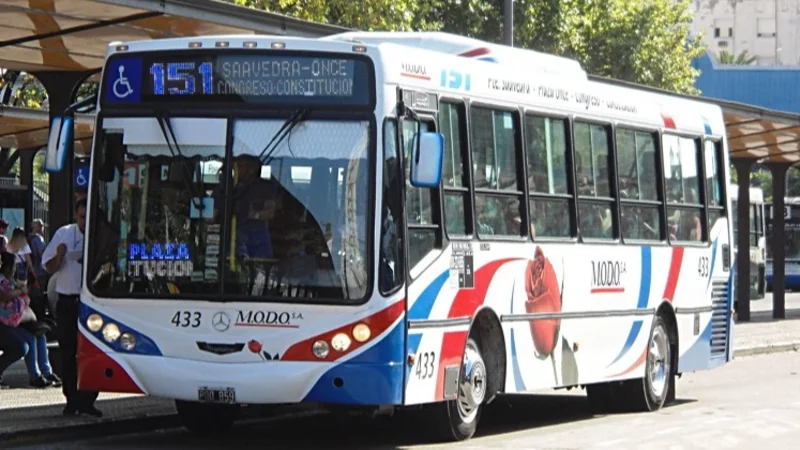 Paro de colectivos. 