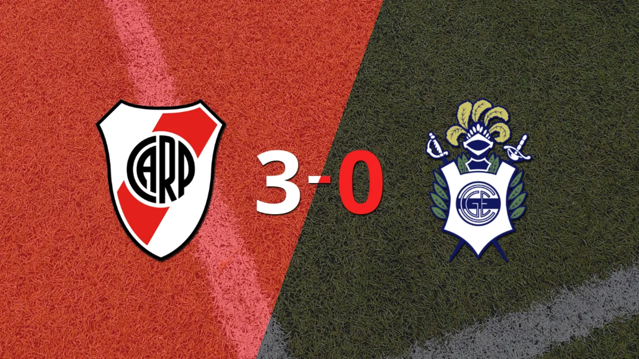 River Plate liquidó en su casa a Gimnasia por 3 a 0