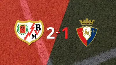 Rayo Vallecano logra 3 puntos al vencer de local a Osasuna 2-1 Rayo Vallecano logra 3 puntos al vencer de local a Osasuna 2-1