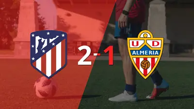 Con dos goles de Antoine Griezmann, Atlético de Madrid venció a Almería Con dos goles de Antoine Griezmann, Atlético de Madrid venció a Almería