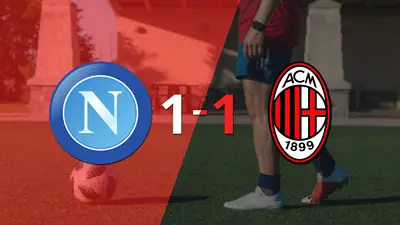 Milan igualó con Napoli, pero se clasificó a Semifinales Milan igualó con Napoli, pero se clasificó a Semifinales