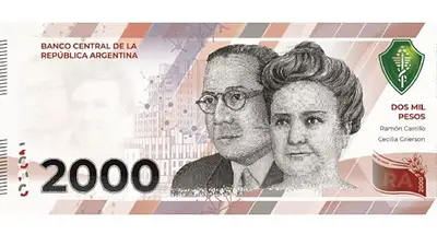 billete $ 2.000 billete $ 2.000