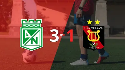 Hat-trick de Dorlan Pabón guía triunfo de At. Nacional ante Melgar Hat-trick de Dorlan Pabón guía triunfo de At. Nacional ante Melgar