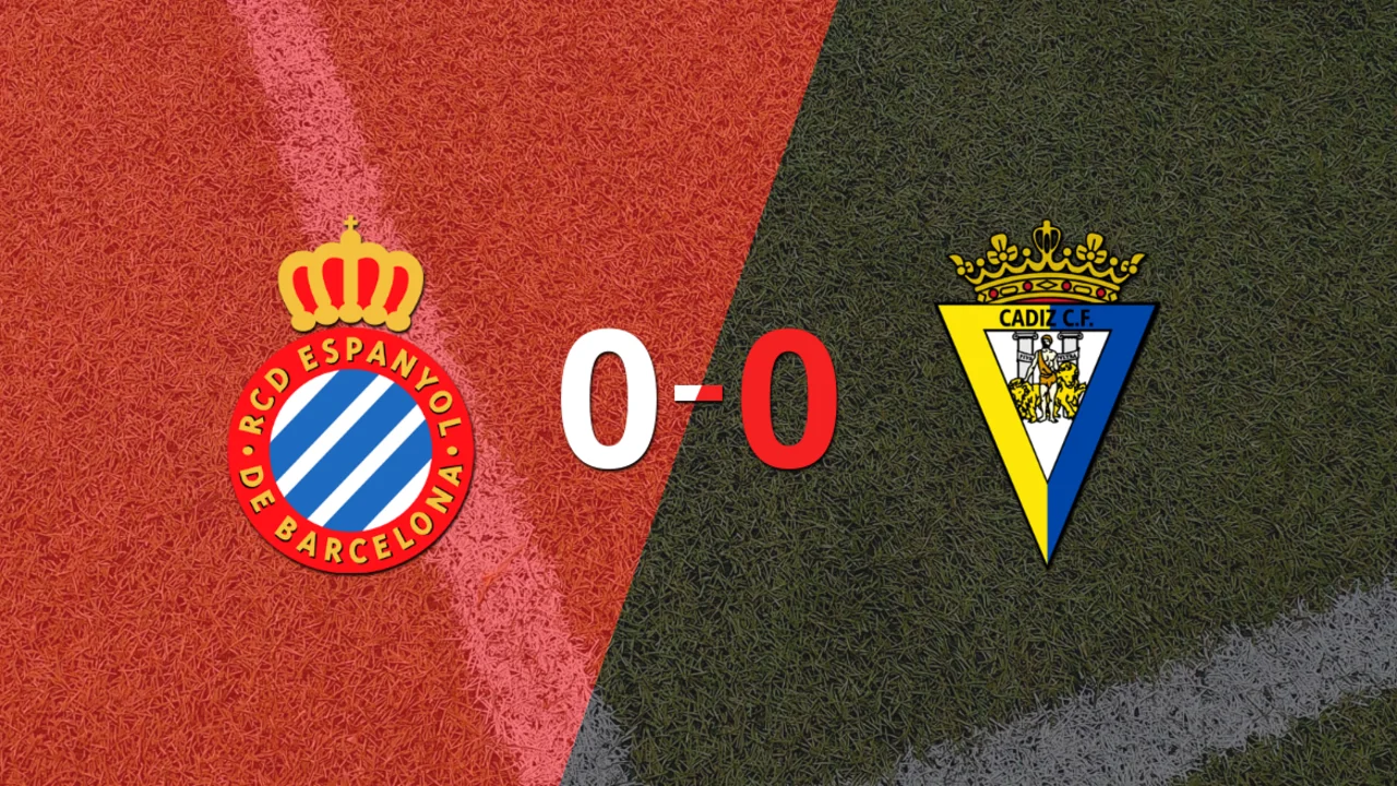 Espanyol y Cádiz no se sacaron ventaja y terminaron sin goles