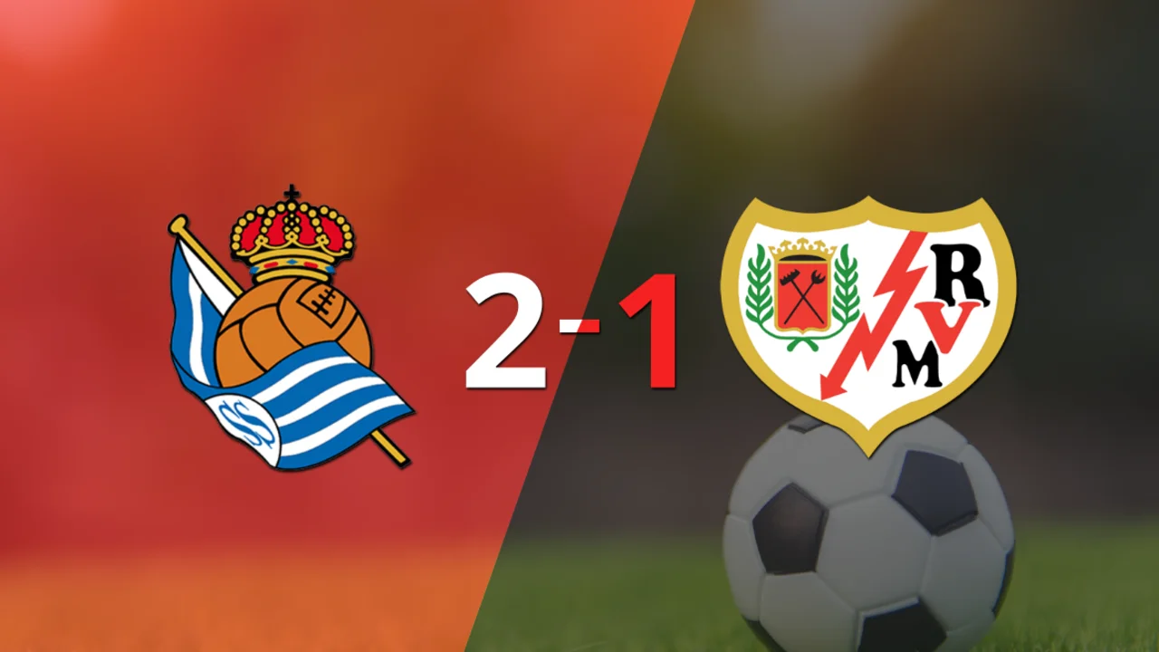 Rayo Vallecano cayó 2-1 en su visita a Real Sociedad
