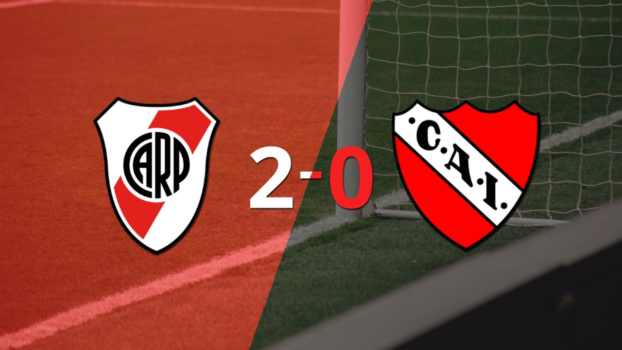En su casa, River Plate le ganó a Independiente por 2-0