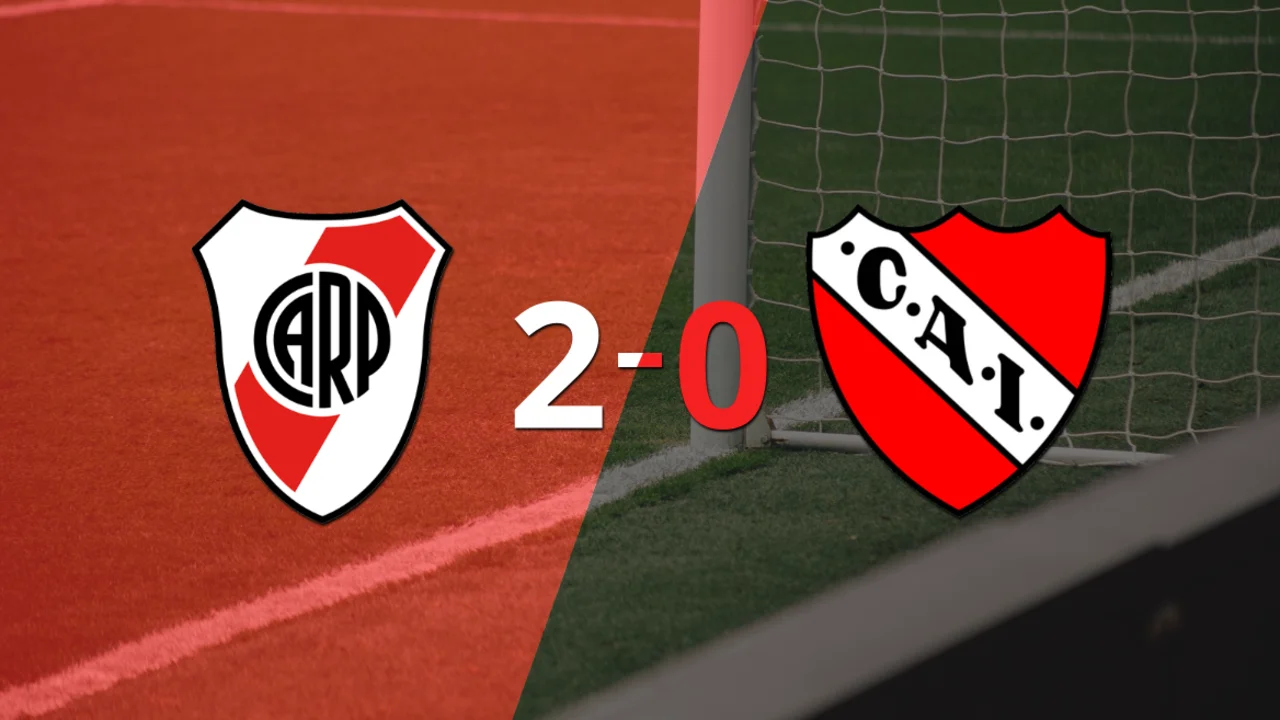 En su casa, River Plate le ganó a Independiente por 2-0