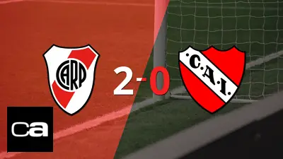 En su casa, River Plate le ganó a Independiente por 2-0 En su casa, River Plate le ganó a Independiente por 2-0