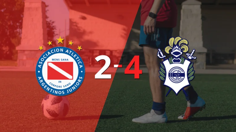 Alan Lescano marca un doblete en la victoria 4-2 de Gimnasia ante Argentinos Juniors