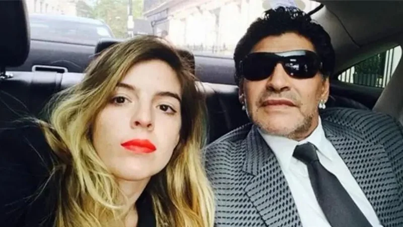 Dalma Maradona y Diego Maradona
