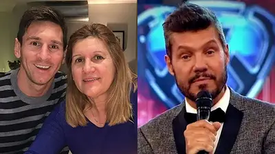 Lionel Messi, Celia Cuccitini y Marcelo Tinelli Lionel Messi, Celia Cuccitini y Marcelo Tinelli