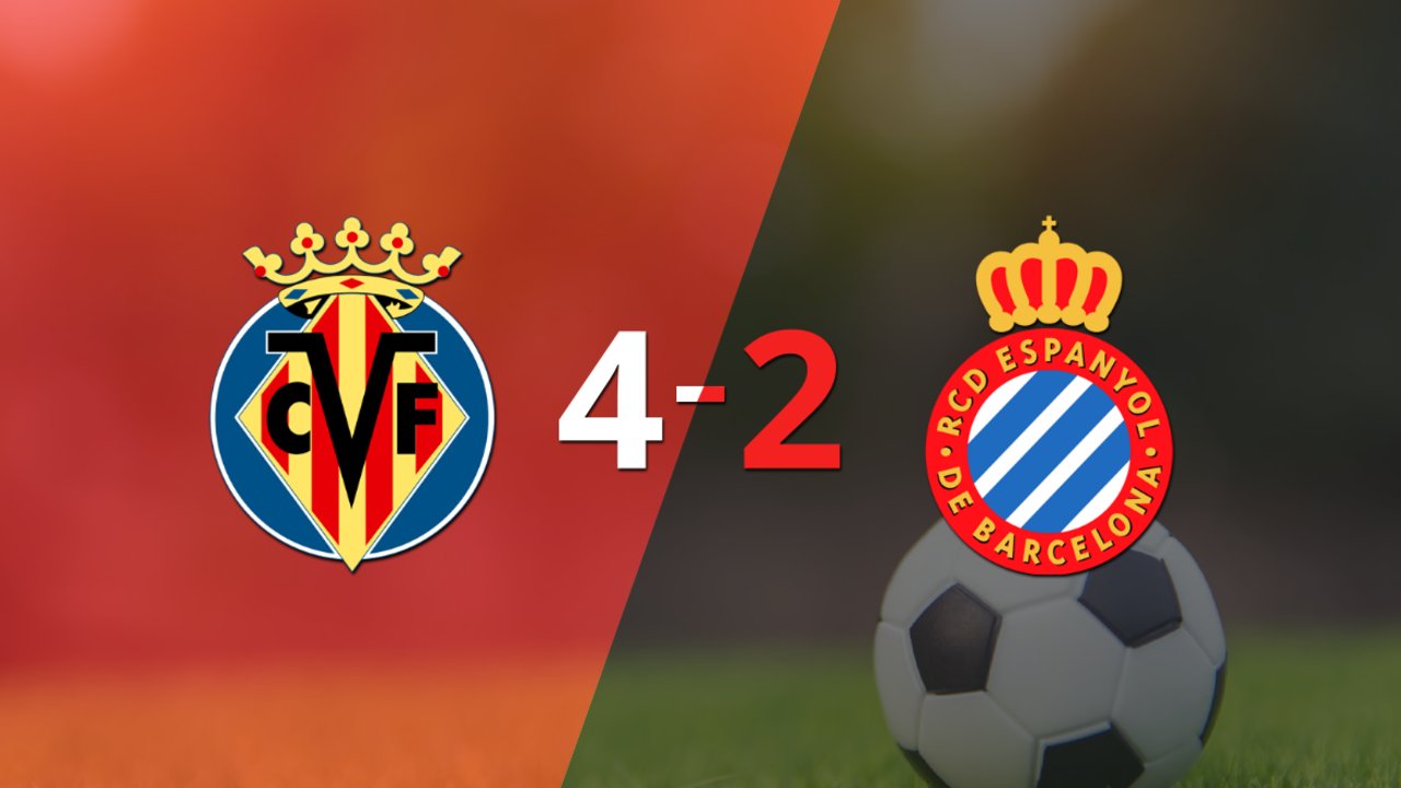 Doblete de Étienne Capoue guió el triunfo de Villarreal sobre Espanyol