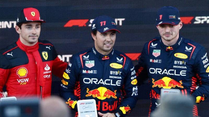 "Checo" Pérez gana la carrera al sprint de Bakú para Red Bull