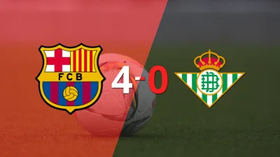 Betis fue superado fácilmente y cayó 4-0 contra Barcelona Betis fue superado fácilmente y cayó 4-0 contra Barcelona