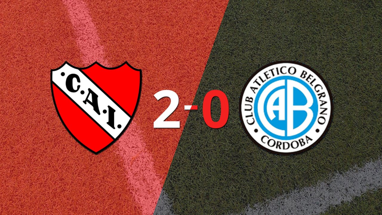 Independiente superó a Belgrano con dos tantos de Martín Cauteruccio