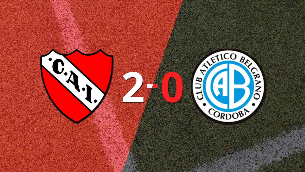 Independiente superó a Belgrano con dos tantos de Martín Cauteruccio