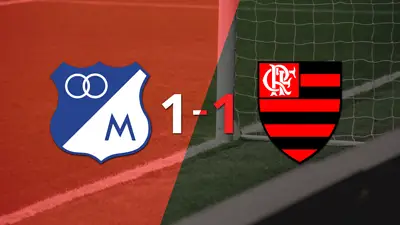 Millonarios logró sacar el empate de local frente a Flamengo Millonarios logró sacar el empate de local frente a Flamengo