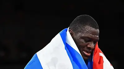 Atleta Mijaín López sostiene las opciones de Cuba para un oro en olimpiadas de París 2024 Atleta Mijaín López sostiene las opciones de Cuba para un oro en olimpiadas de París 2024