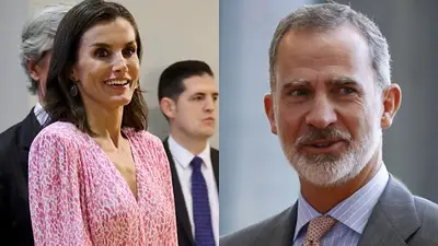 Letizia Ortiz y el rey Felipe VI de España Letizia Ortiz y el rey Felipe VI de España