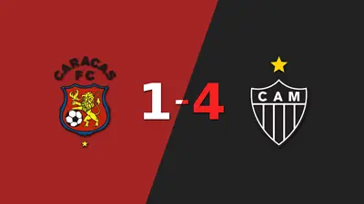 Atlético Mineiro golea 4-1 a Caracas y Paulinho firma doblete Atlético Mineiro golea 4-1 a Caracas y Paulinho firma doblete
