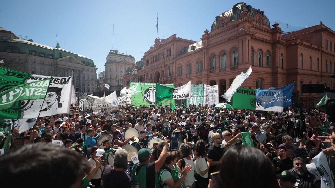 ATE realizó un paro nacional y masiva movilización a Economía: "Pusimos incómodo al Gobierno"