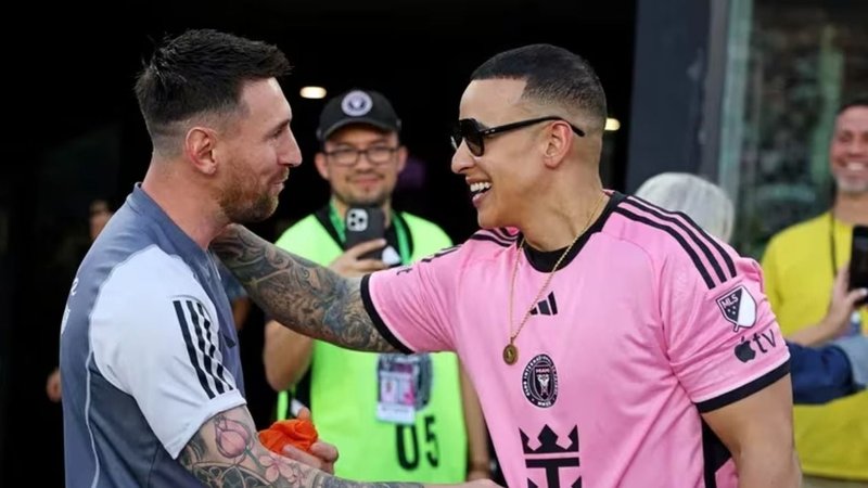 Lionel Messi y Daddy Yankee