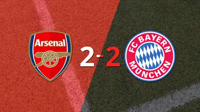 El empate entre Arsenal y Bayern Múnich dejó la llave abierta para la vuelta El empate entre Arsenal y Bayern Múnich dejó la llave abierta para la vuelta