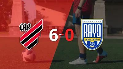 Athletico Paranaense derrotó sin complicaciones a Rayo Zuliano con doblete de Agustín Canobbio Athletico Paranaense derrotó sin complicaciones a Rayo Zuliano con doblete de Agustín Canobbio