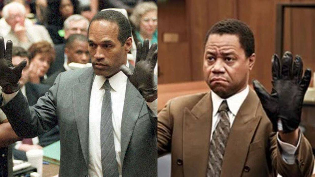 O.J Simpson y Cuba Gooding Jr., el actor que interpretó a la estrella de la NFL