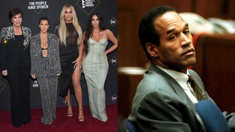 Kris Jenner; Kourtney Kardashian; Khloe Kardashian; Kim Kardashian y O.J Simpson