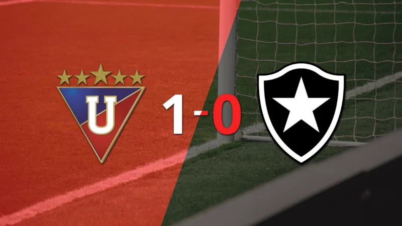 Con un solo gol, Liga de Quito derrotó a Botafogo en la Casa Blanca